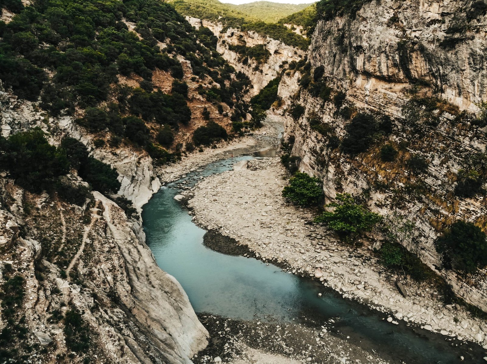 The beautiful gorge with the Langarica River