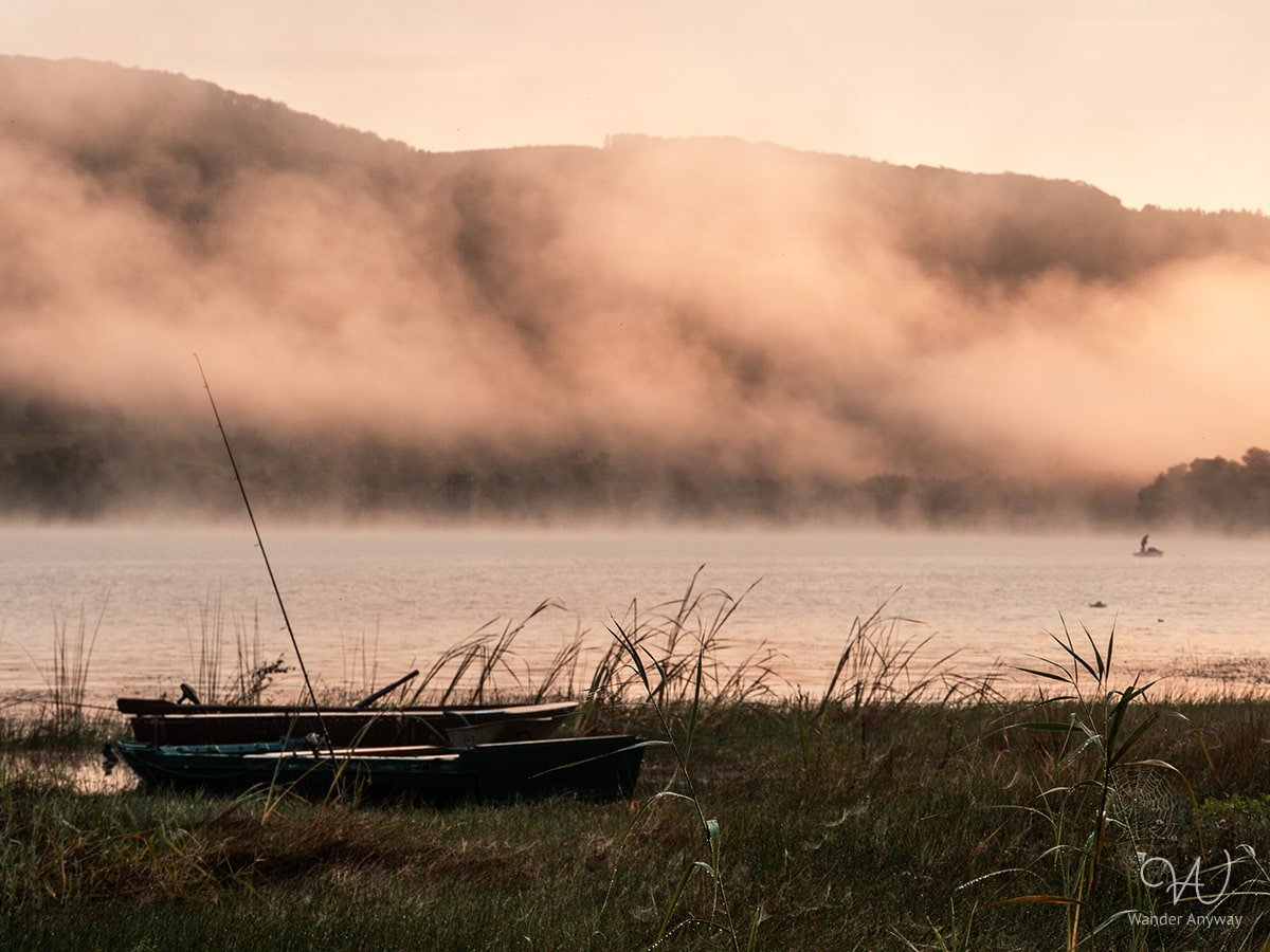 Fishing from the shore