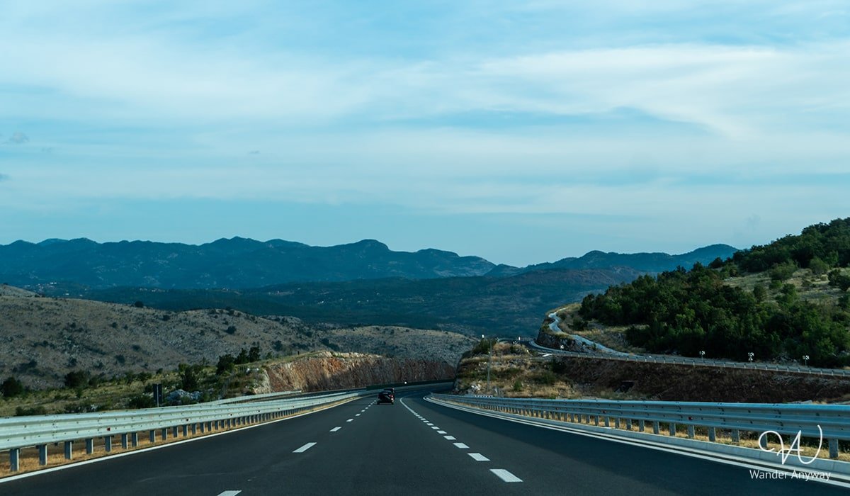 View from the road in Montenegro