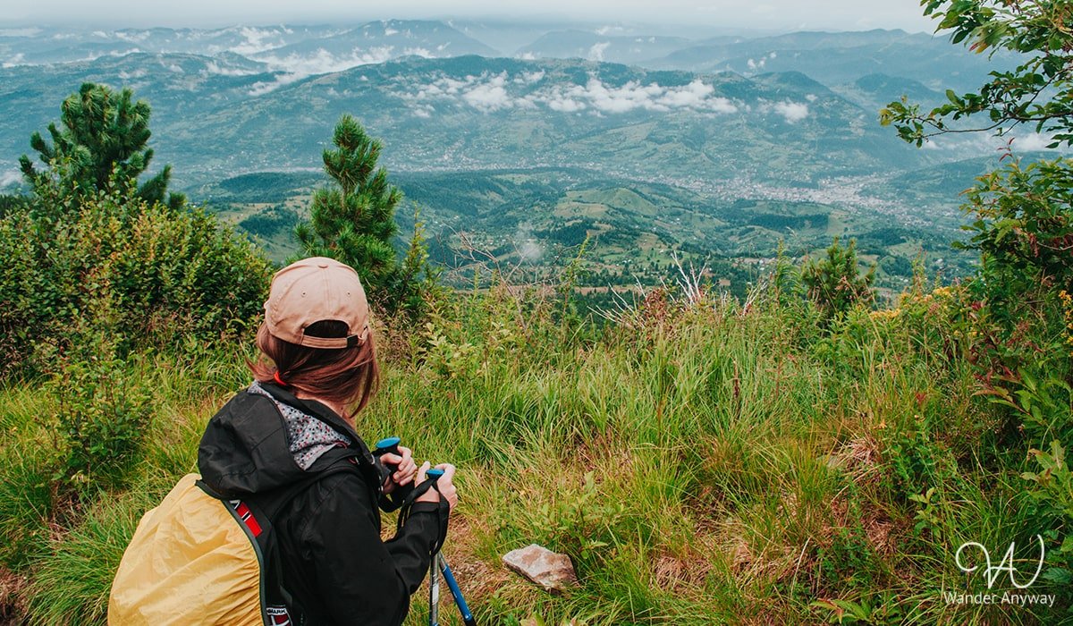 Views from the trail in Romania
