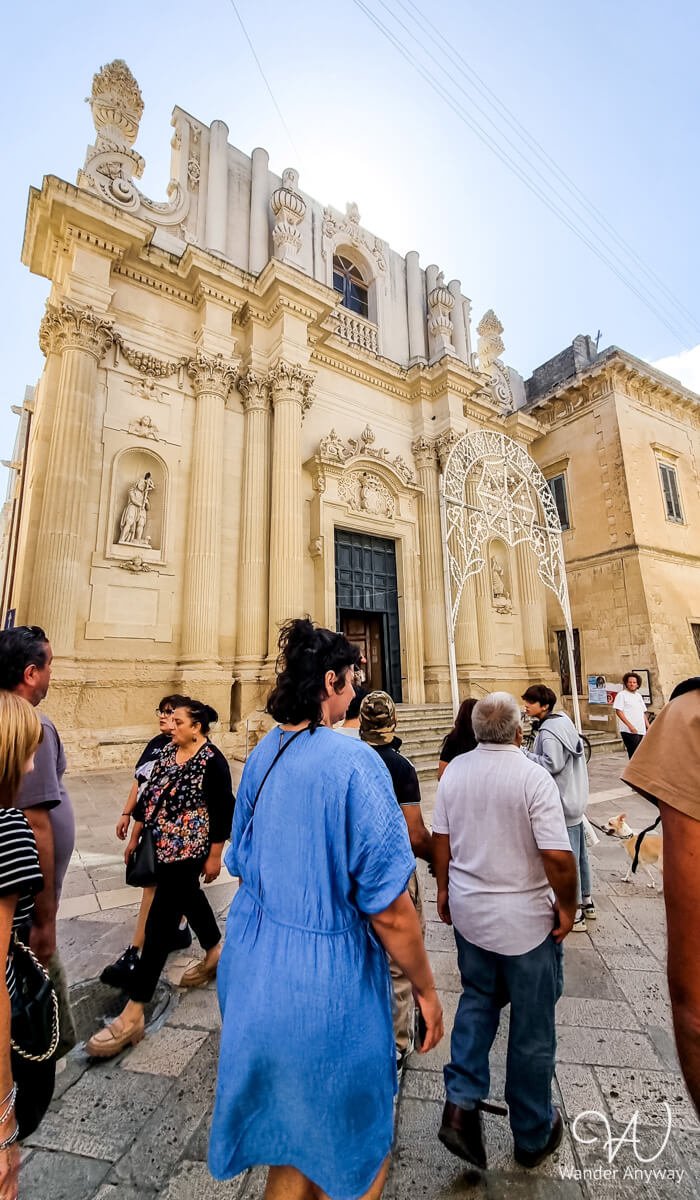 Lecce’s Chiesa di Santa Teresa, an elegant example of Baroque religious art and architecture in the city’s heart.
