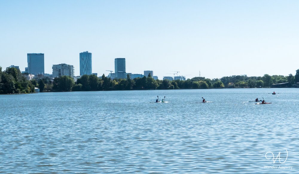 Herăstrău Lake in King Michael I Park, Bucharest’s largest green space.