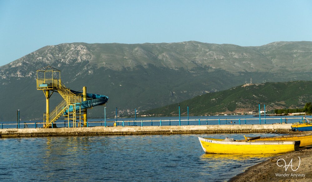 Lake Ohrid view from Pogradec, Albania