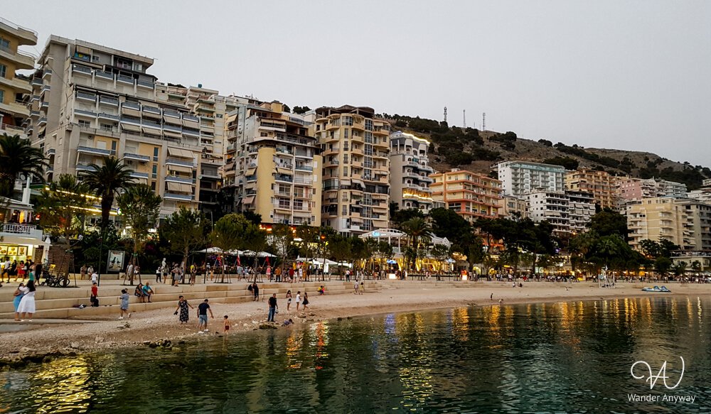 City view of Sarandë, a hub on the Albanian Riviera