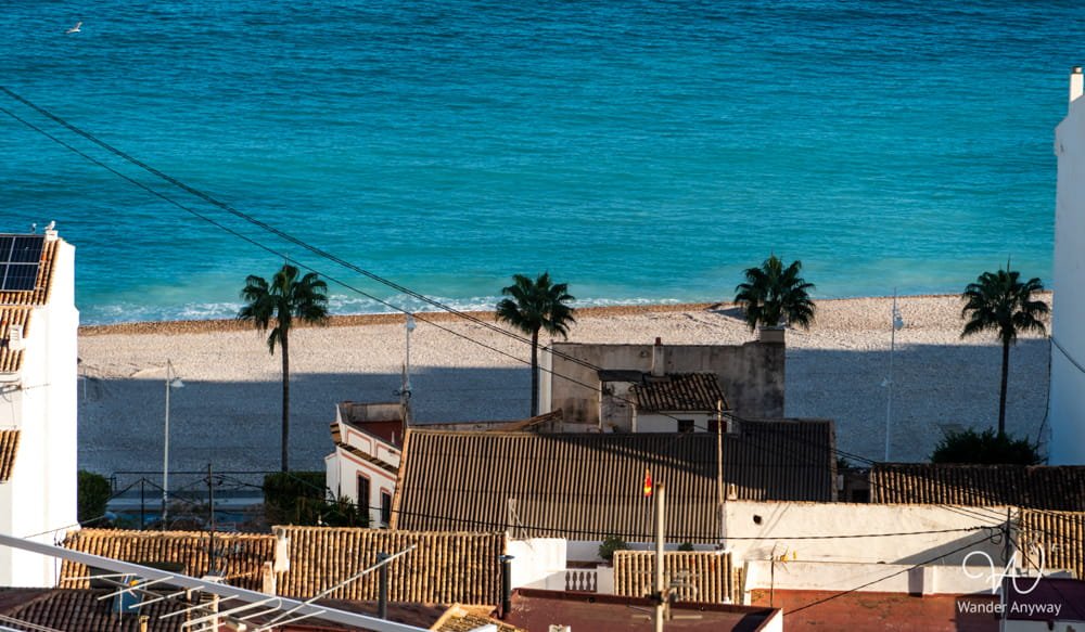 Quiet pebble beach in Altea on the Costa Blanca