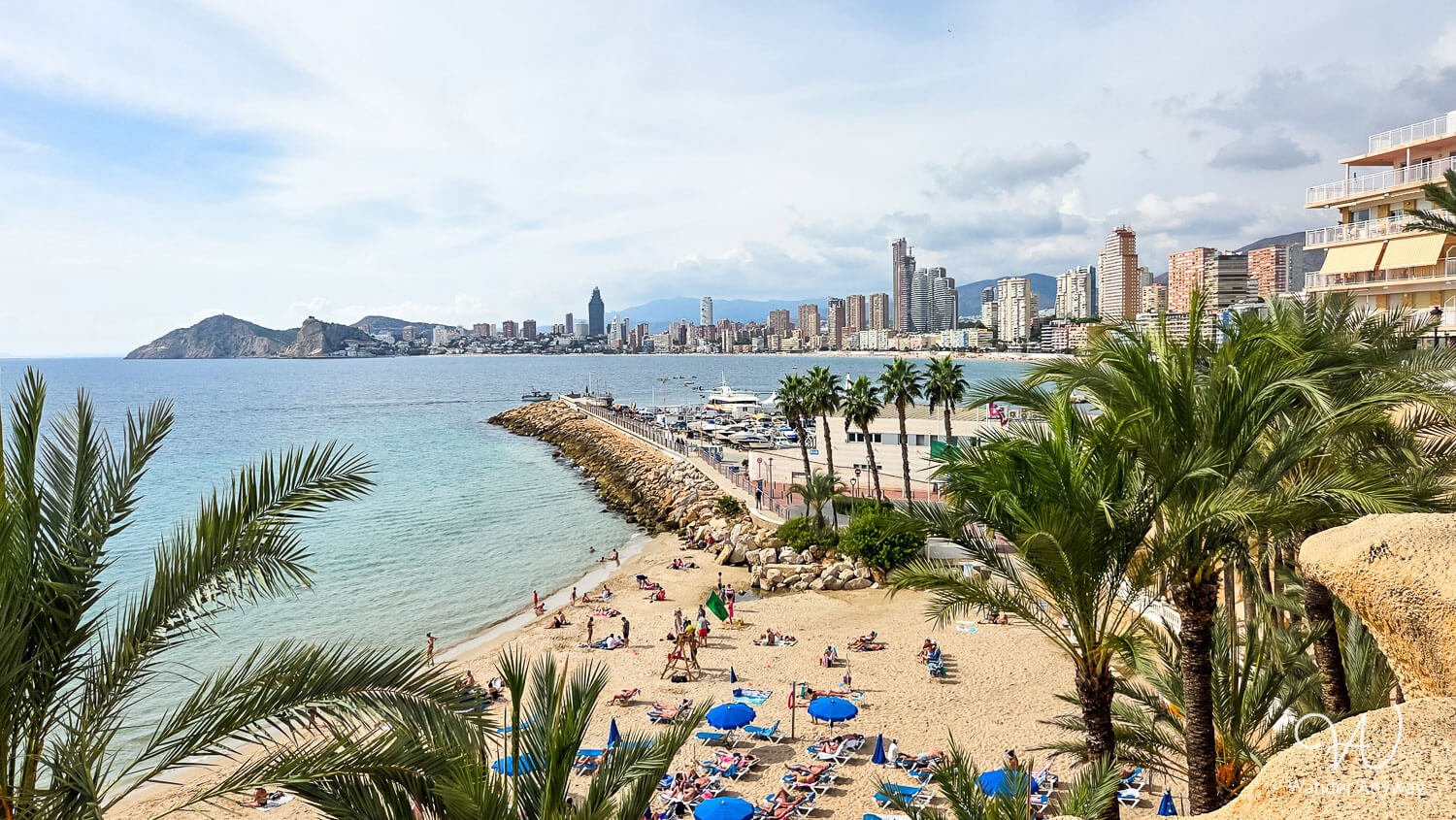 Mal Pas Beach with Benidorm Island in the background